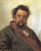 Ilya Repin Portrait of Modest Mussorgsky oil painting on canvas